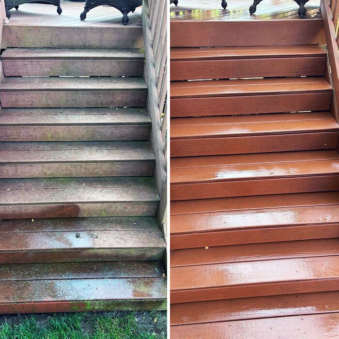 Deck Steps After A Long Winter