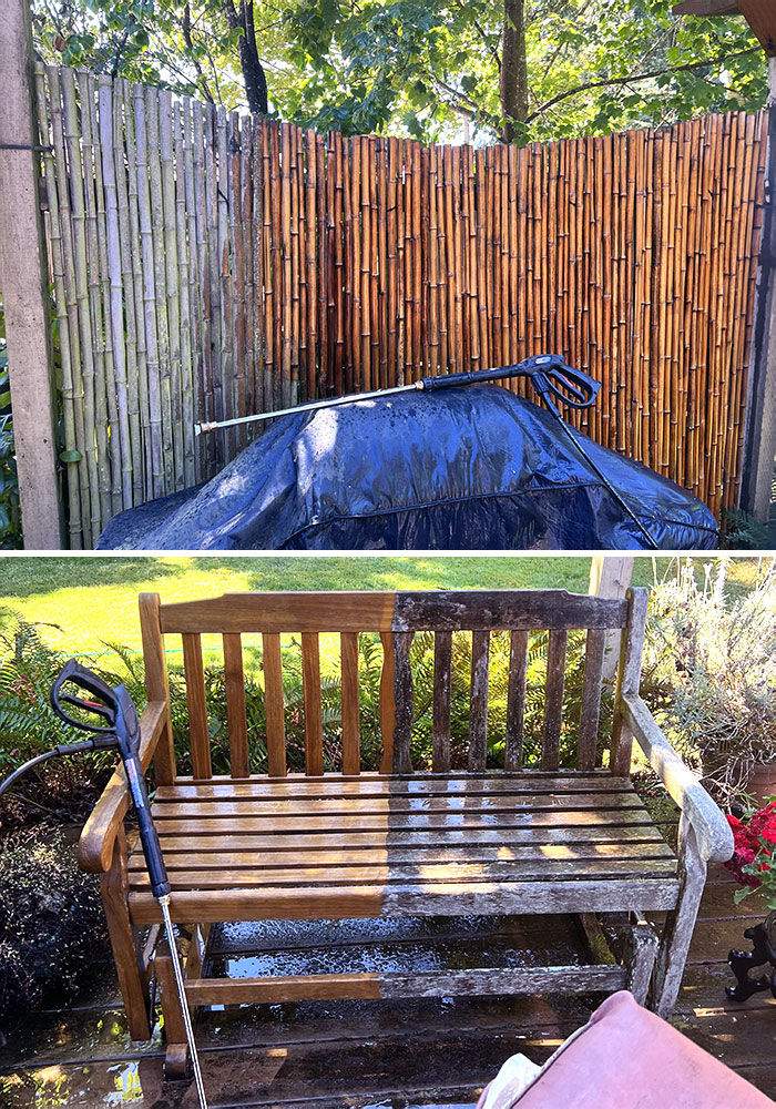 Mi abuela necesitaba que le limpiaran el porche, pero esto fue más placentero