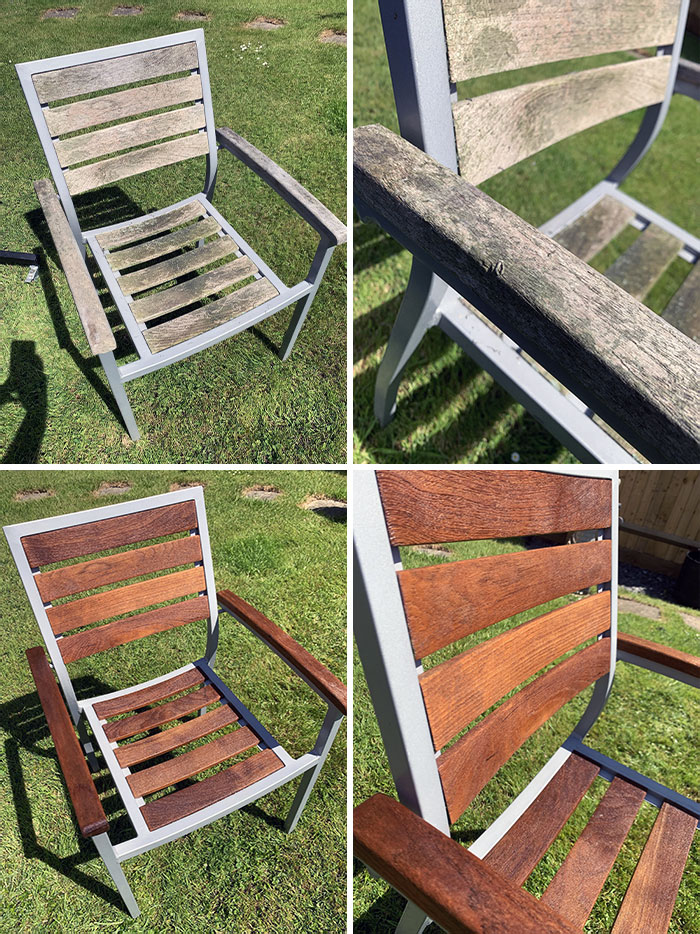 Dirty Chair On Sunny Day. Only One Thing For It