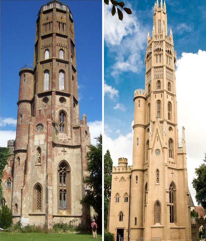 Harlow Tower, Kent, UK. Built From 1785 To 1852 And Restored In 2011. 170 Ft Tall, A Great Example Of A Victorian Gothic Tower!