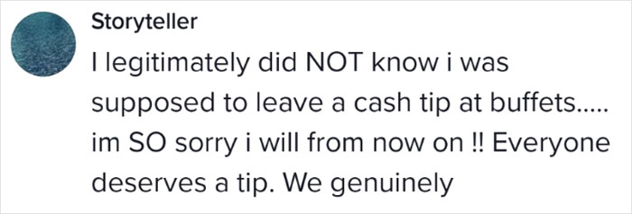 "I Should Have Hundreds Of Dollars Right Now": Buffet Worker Has Had It With People Leaving A Mess Behind And No Tips, Starts Discussion Online