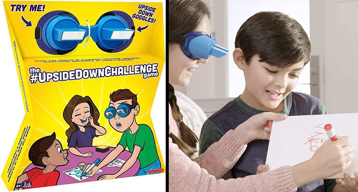 Kids playing upsidedownchallenge game 