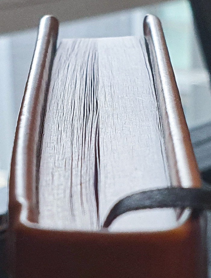 The Texture Difference Between The Pages Of My Journal I've Wrote On And Those I Haven't