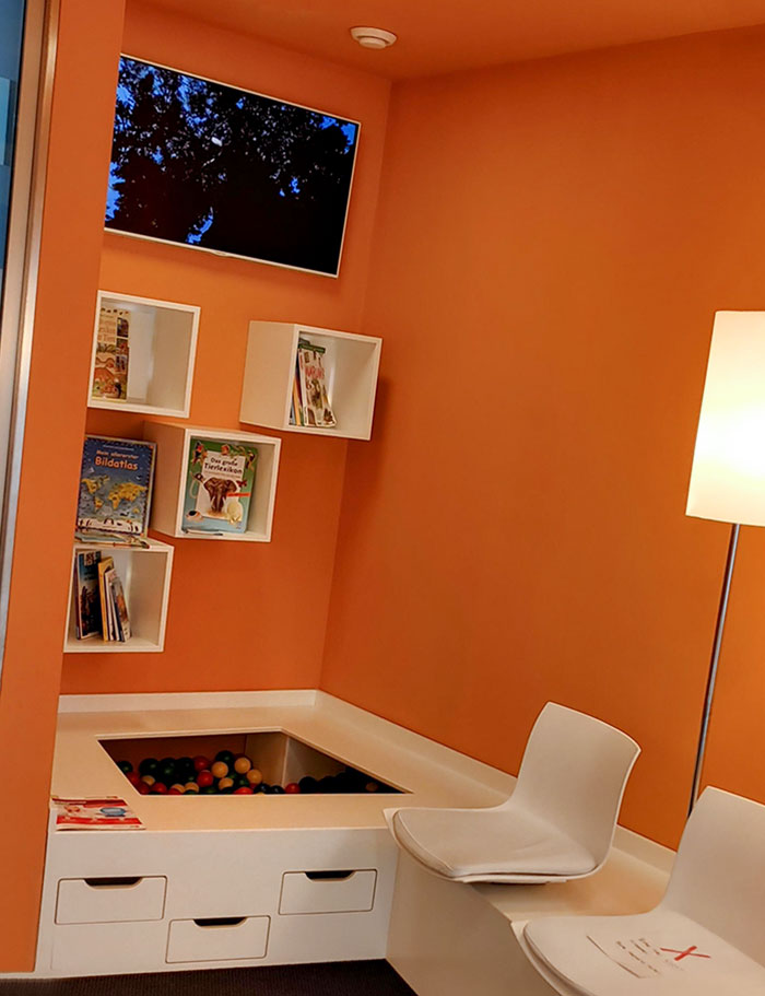 My New Dentist Has A Small Ball Pit For Kids In The Waiting Room