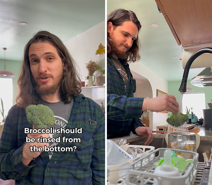 Broccoli Should Be Rinsed From The Bottom