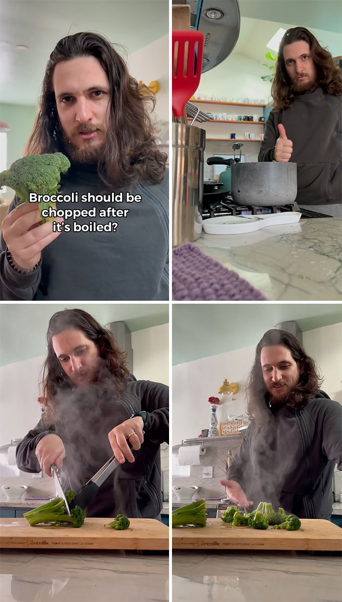 Broccoli Should Be Chopped After It's Boiled