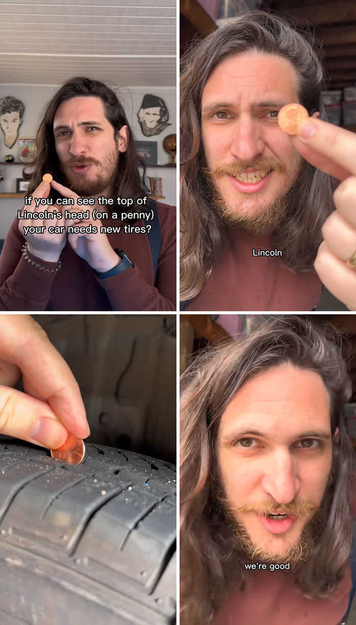 Penny Tet To Check Car Tires