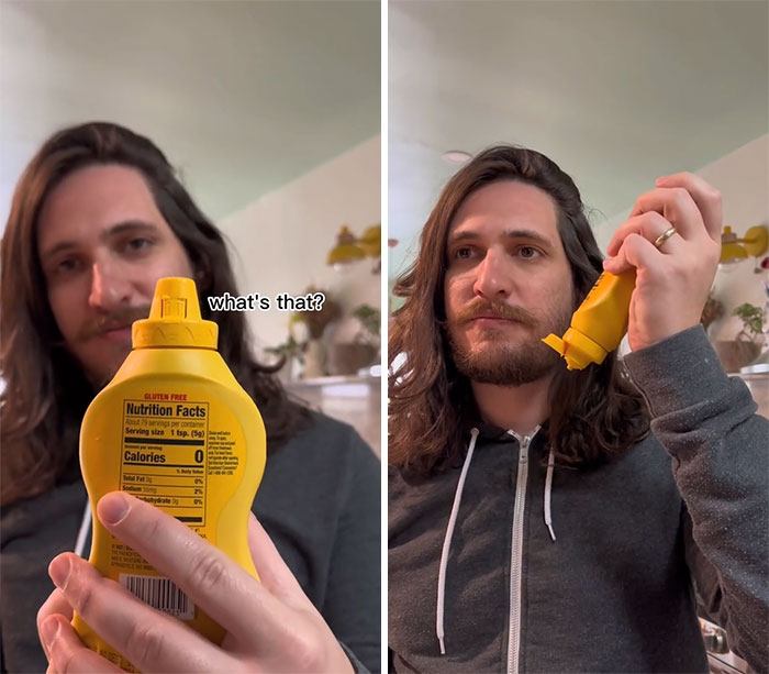 There's A Lock On The Mustard Cap