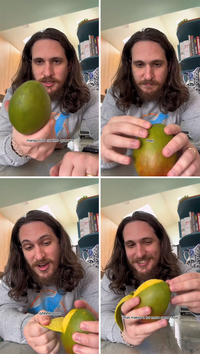 Mangoes Are Supposed To Be Peeled Like Bananas