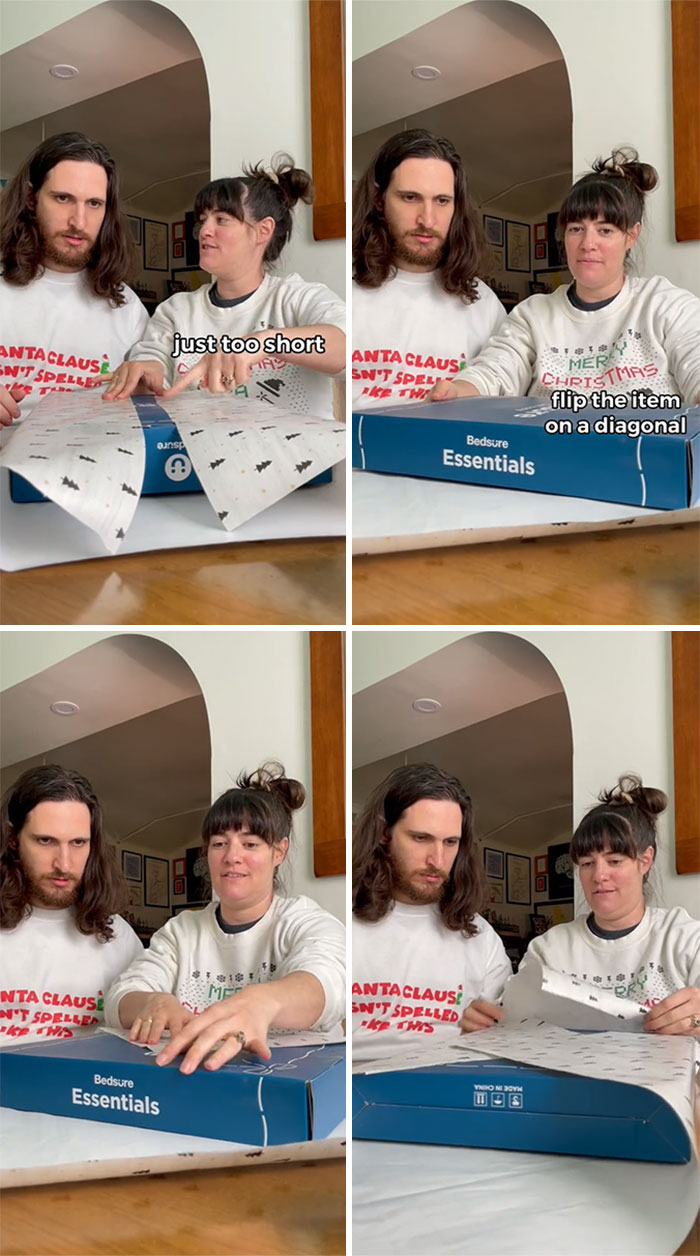 You Can Still Use The Wrapping Paper If You Cut It Too Short