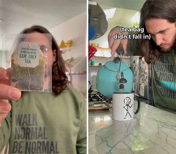 There Are Notches On The Tea Bag Flag You're Supposed To Wrap The String Around