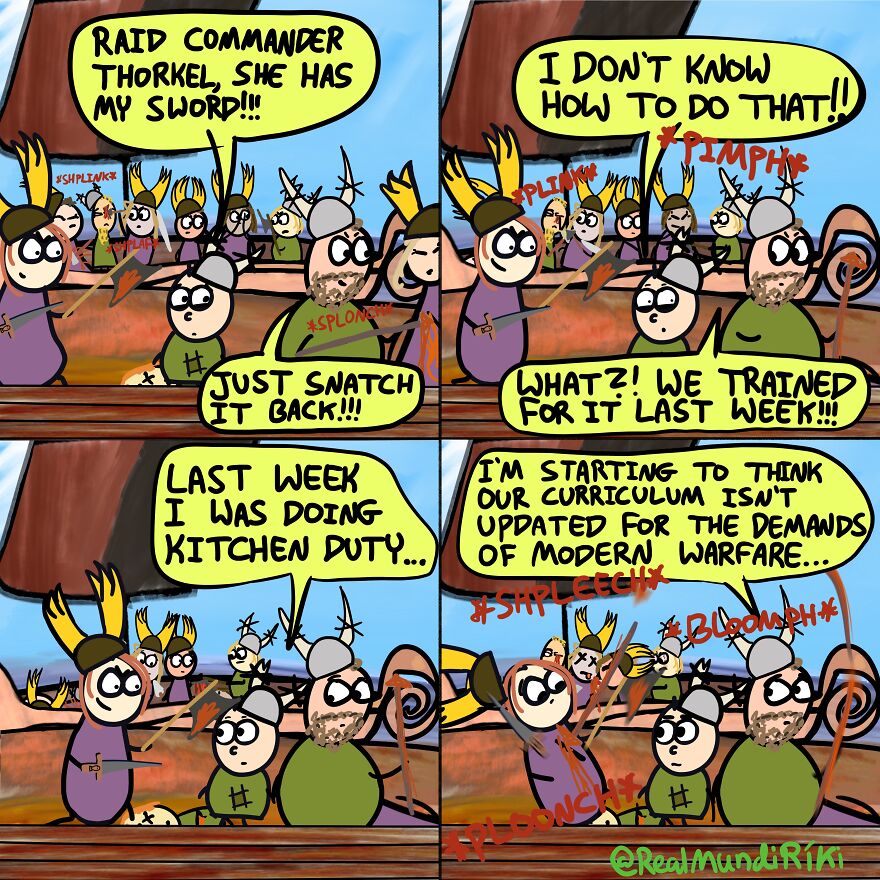 Here's My Funny Comic Series About A Surprisingly Successful Viking Raid (17 New Pics)