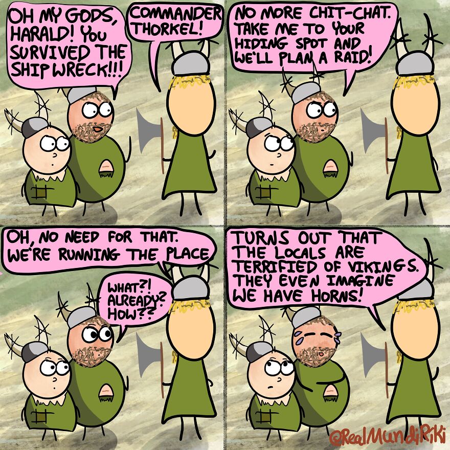 Here's My Funny Comic Series About A Surprisingly Successful Viking Raid (17 New Pics)