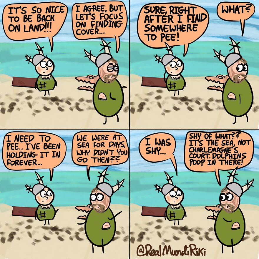 Here's My Funny Comic Series About A Surprisingly Successful Viking Raid (17 New Pics)