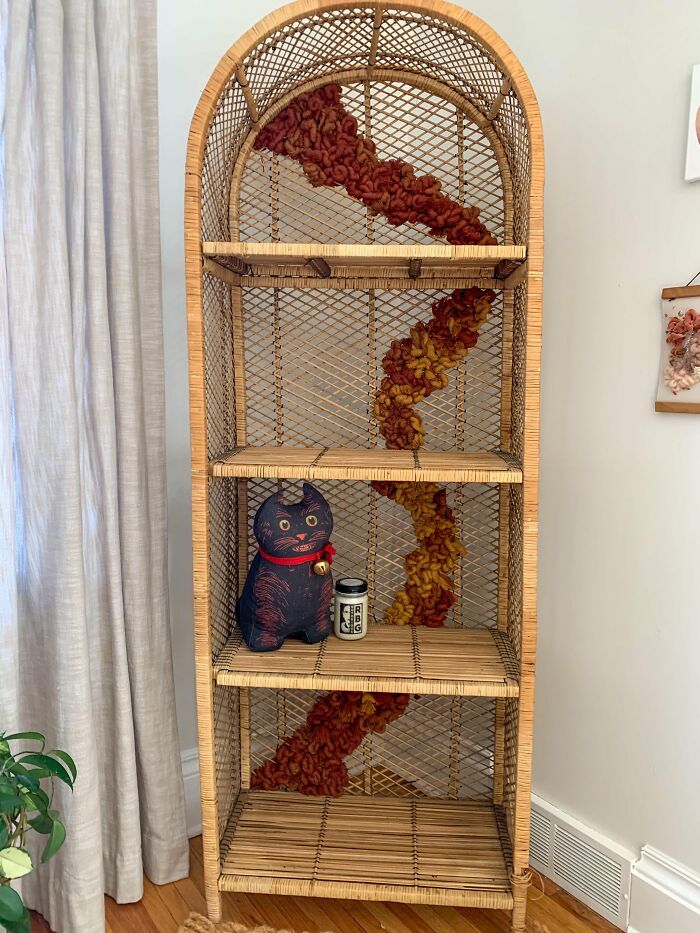 I Find Discarded/Broken Wicker Furniture And Weave Over The Broken Areas To Give It New Life