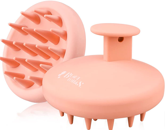 a peach head massager