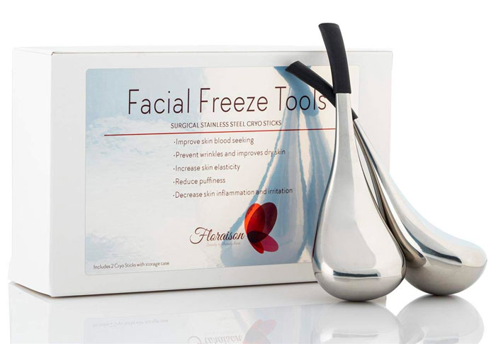 cooling facial sticks near the package