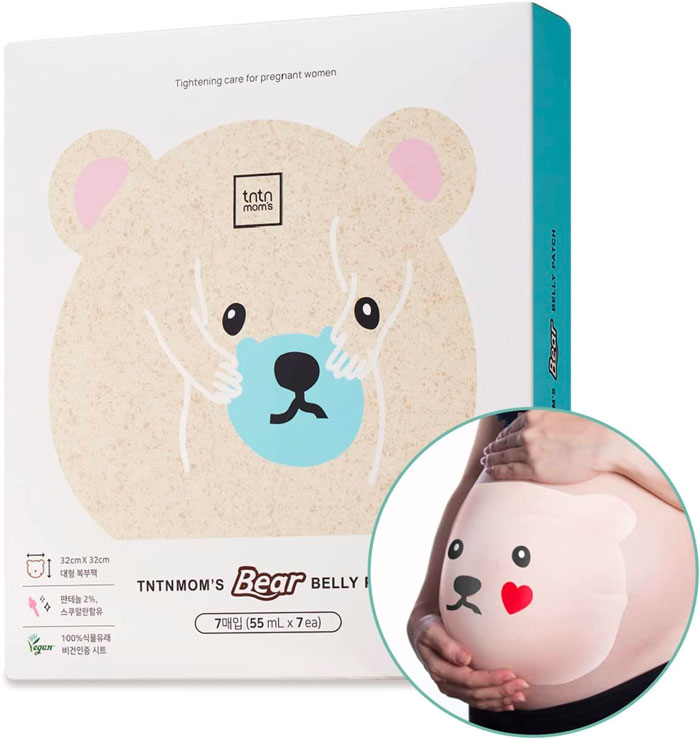 bear sheet mask for a belly in the box