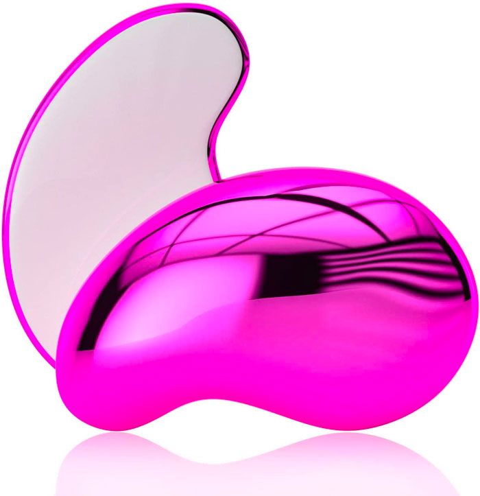 a pink crystal hair eraser