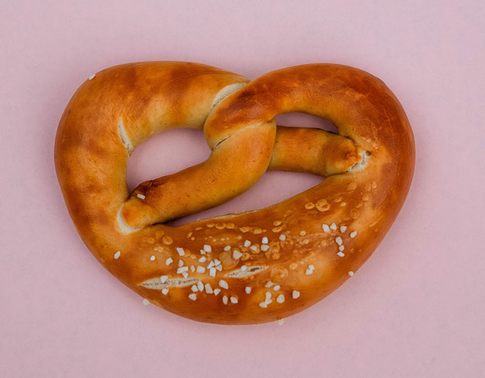 Brown Pretzel on the table 