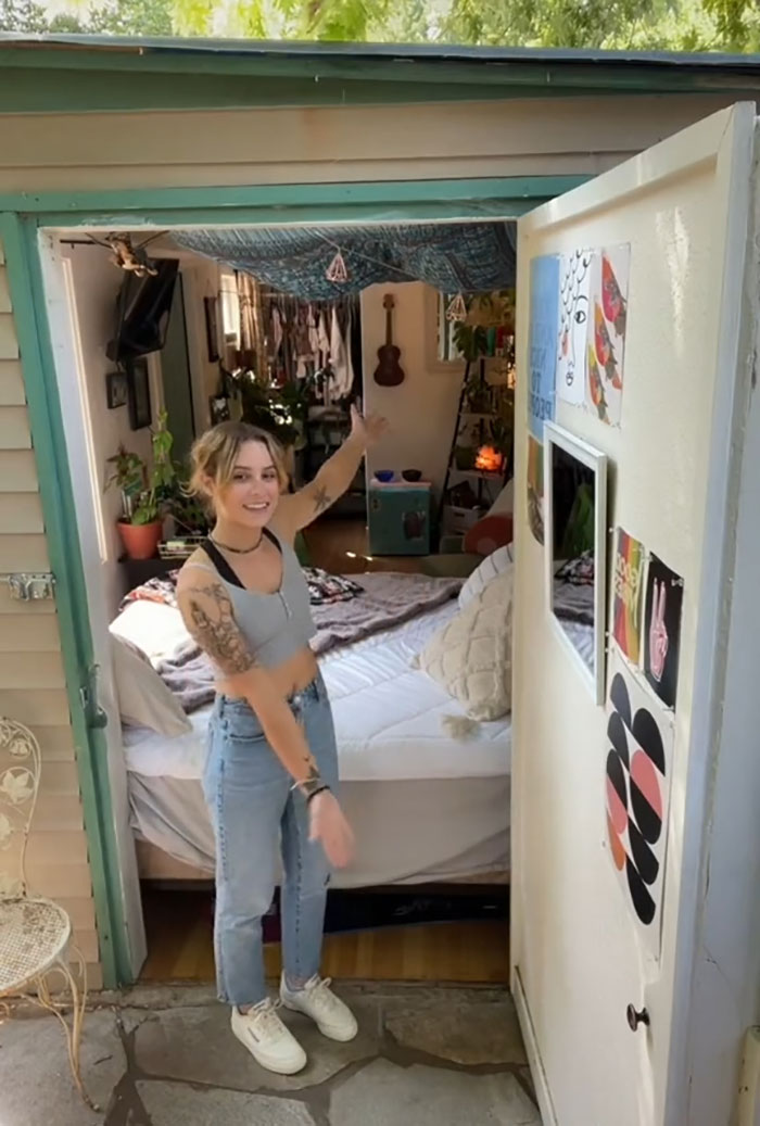 Woman Comes Up With Creative Idea To Save On Rent And Have Her Own Space, Goes Viral