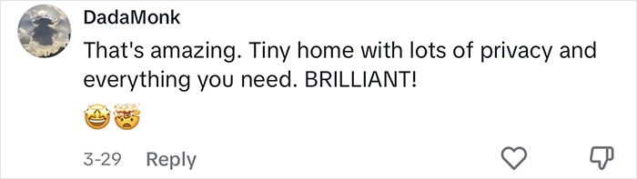 Woman Comes Up With Creative Idea To Save On Rent And Have Her Own Space, Goes Viral