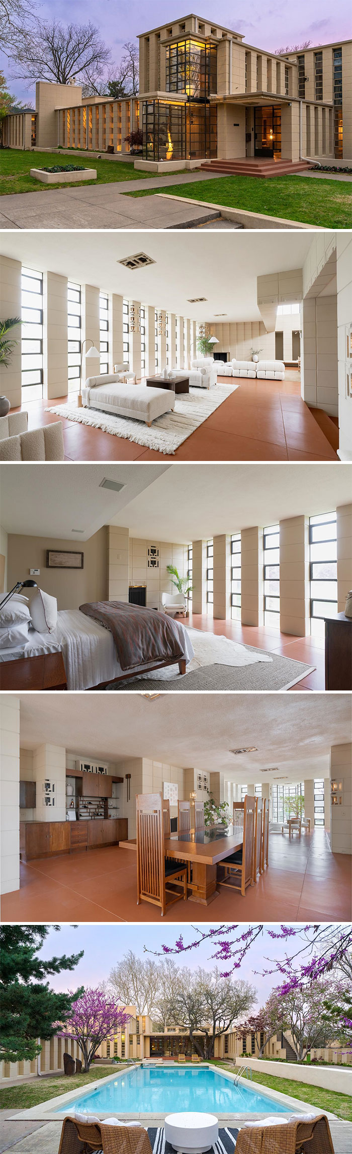 The Only Frank Lloyd Wright House In The Most Beautiful Town Of Tulsa, Oklahoma, Known As “Westhope” Just Hit The Market. $7,995,000