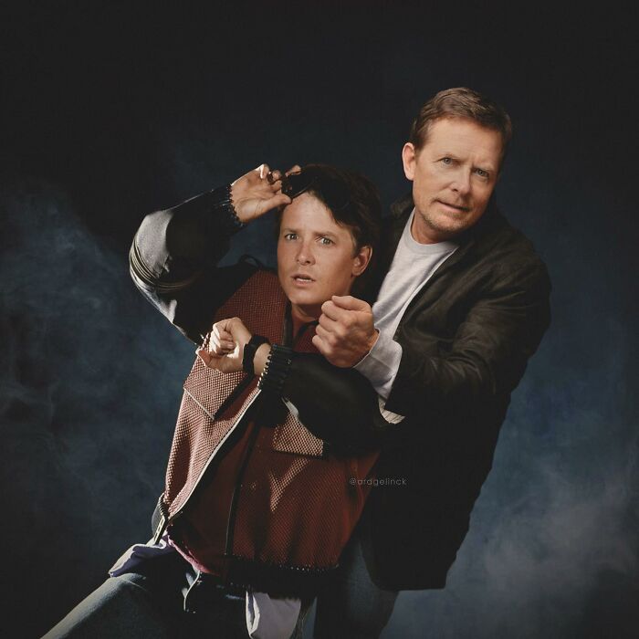 Michael J. Fox y Marty Mcfly