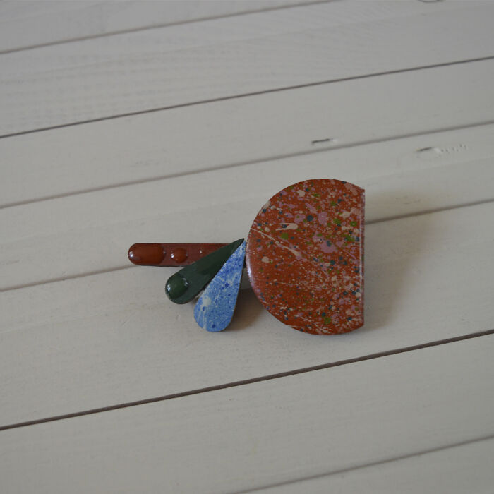 Handmade Wooden Brooch
