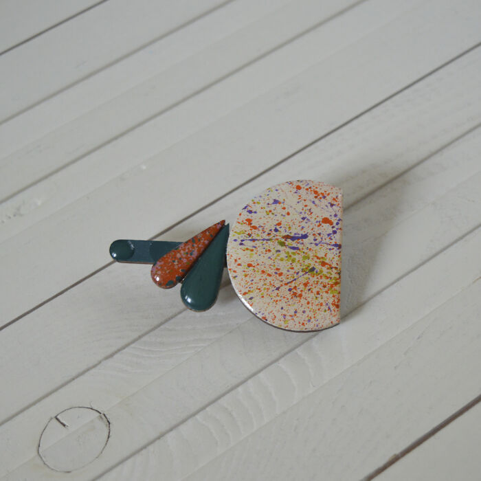 Handmade Wooden Brooch