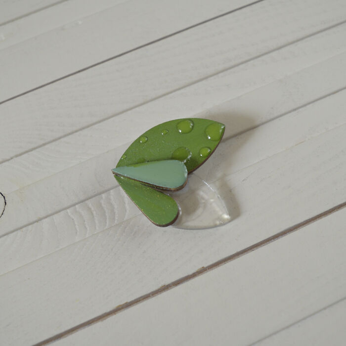 Handmade Wooden Brooch