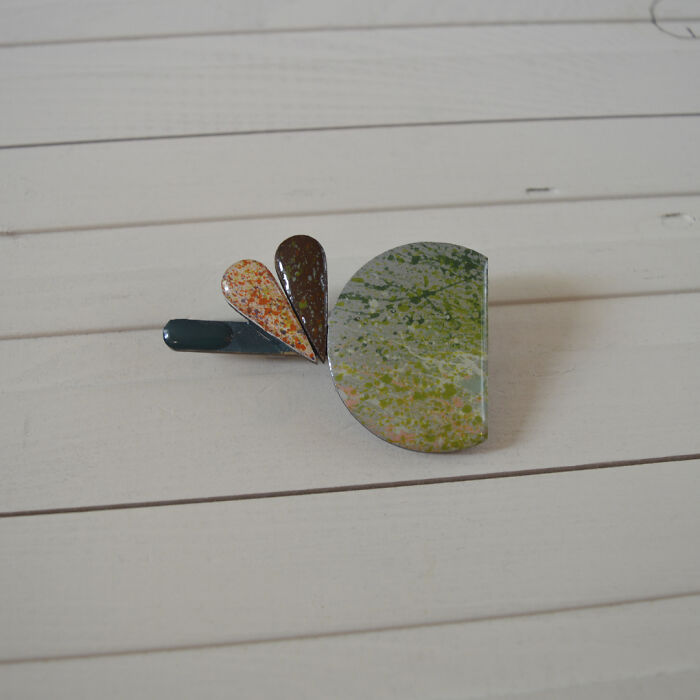 Handmade Wooden Brooch