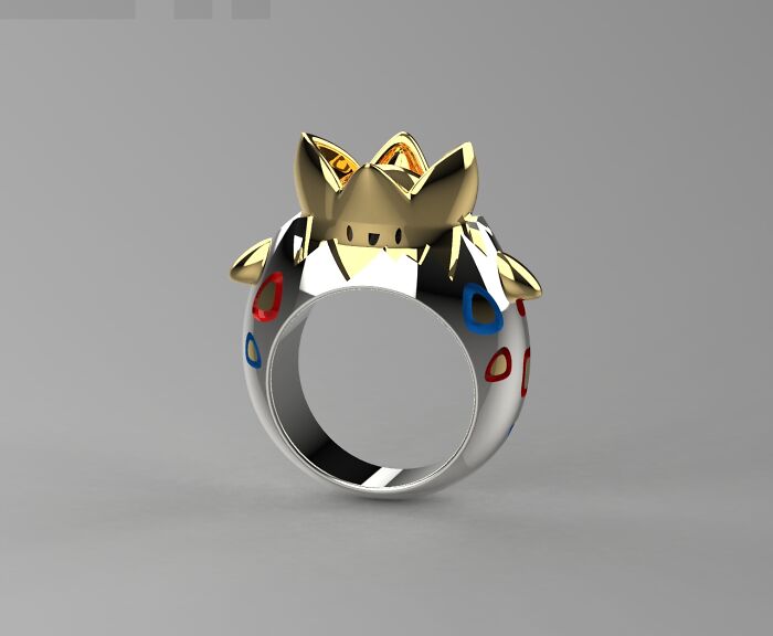 Togepi Inspired Ring