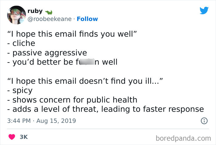 I Hope This Email Doesn't Find You