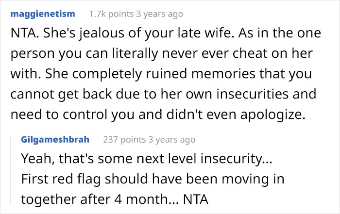 Guy Finds Out His GF Deleted All The Pics Of His Late Wife While He Was In The Shower, Kicks Her Out Of The House Guy Finds Out His GF Deleted All The Pics Of His Late Wife While He Was In The Shower, Kicks Her Out Of The House