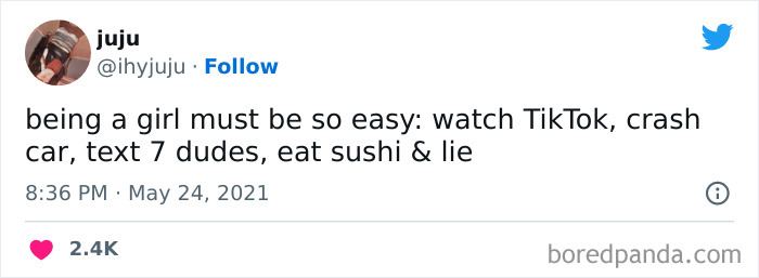  Apparently, That's What Being A Girl Is All About