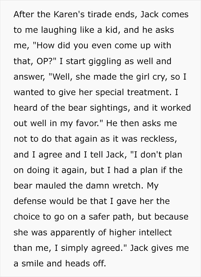 Rude Know-It-All Karen Dares To Trek A Trail Known For Its Bear Sightings, Instant Regret Kicks In