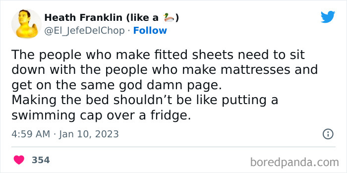 Putting A Swimming Cap Over A Fridge