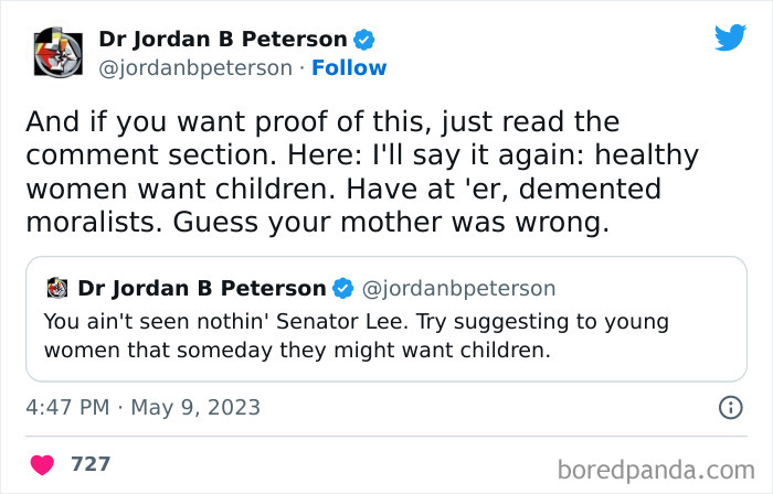 All Women Have The Inherent Desire To Be A Mother. If You Disagree, You're A Demented Moralist