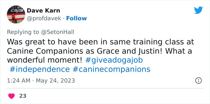 Video Showing A Service Dog Receiving A Diploma Alongside Owner With Disability Wins The Internet’s Hearts Video Showing A Service Dog Receiving A Diploma Alongside Owner With Disability Wins The Internet’s Hearts