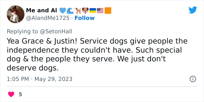 Video Showing A Service Dog Receiving A Diploma Alongside Owner With Disability Wins The Internet’s Hearts Video Showing A Service Dog Receiving A Diploma Alongside Owner With Disability Wins The Internet’s Hearts