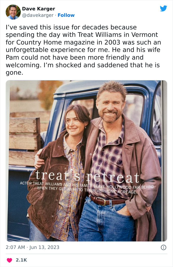 Actor Treat Williams Passes Away At 71 Following Motorcycle Crash