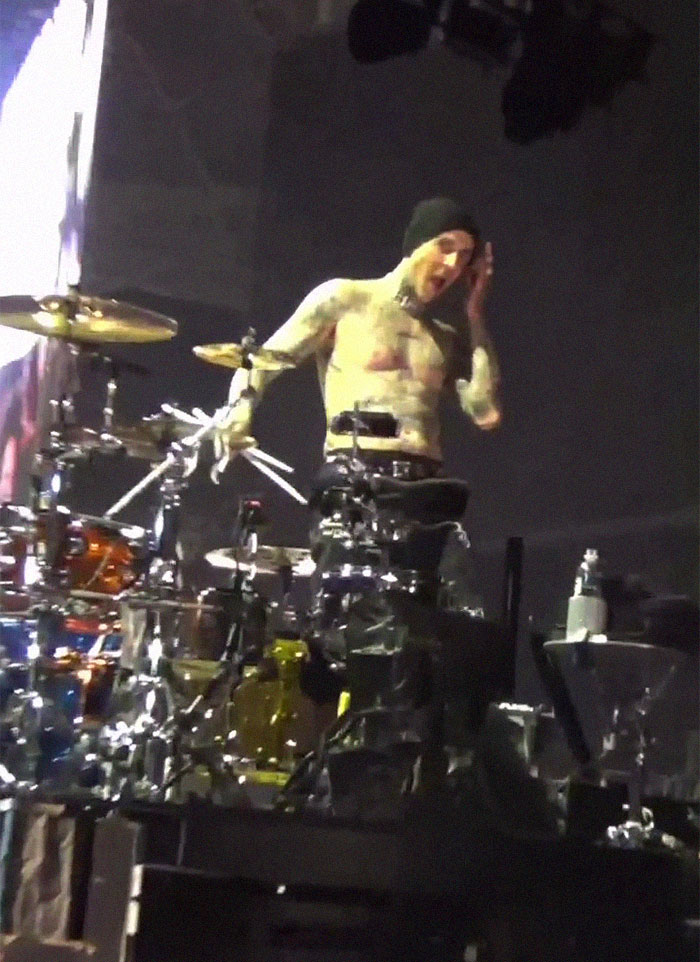 44-Year-Old Kourtney Kardashian Announces Her Pregnancy At Blink-182 Concert And Shows Off Her Baby Bump