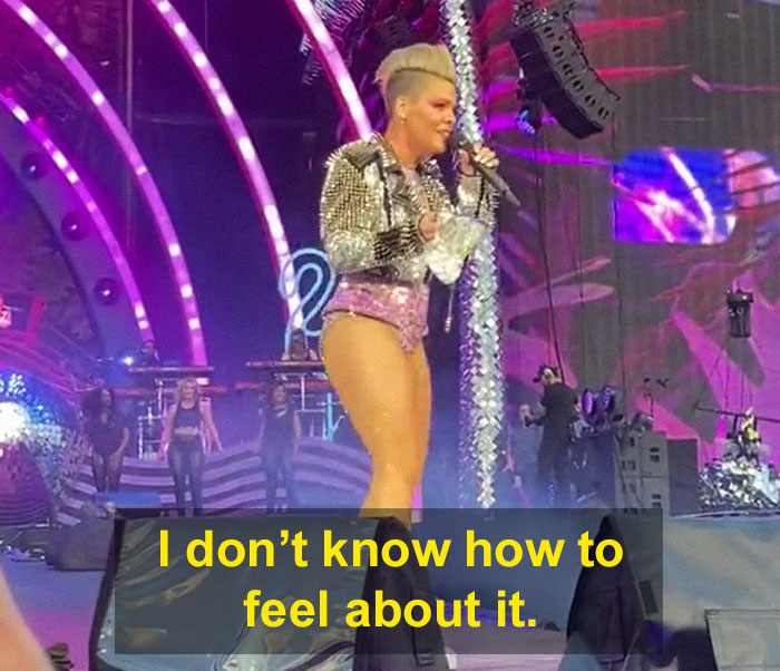 Pink&rsquo;s Fan Throws Late Mother&rsquo;s Ashes At Singer During Concert, She Responds