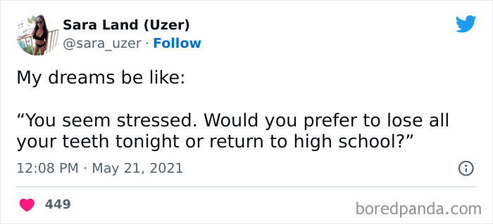 I Feel Like Making A Comment About The Math Test You Didn’t Study For Nightmare Is Almost Cliché At This Point But Why Do I Keep Having It @sarauzer