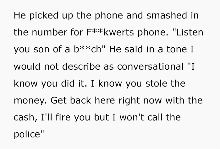 Usually Chill Manager Absolutely Livid With Rage After Terrible Employee Steals $15k Out Of The Workplace&rsquo;s Safe