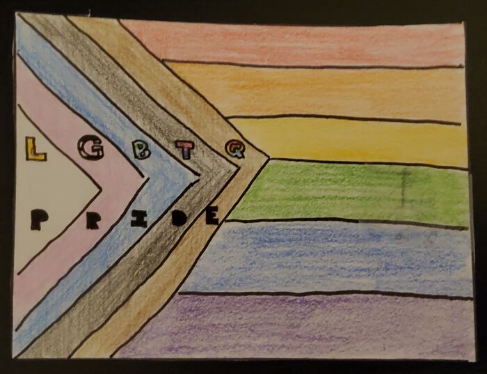 Freehand Pride Flag!