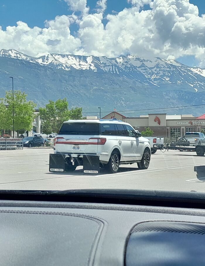 Mud Flaps On A Luxury Suv, Seen In Orem Ut