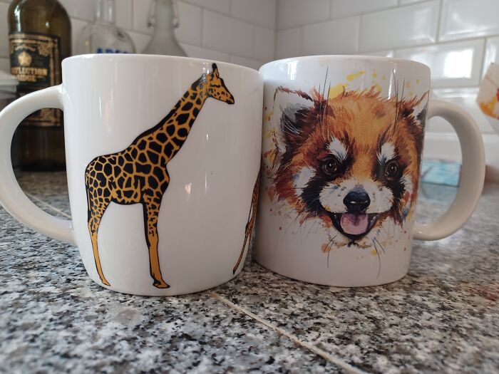 My Favorite Mugs (It Was A Hard Choice Lol) With My Favorite Animals