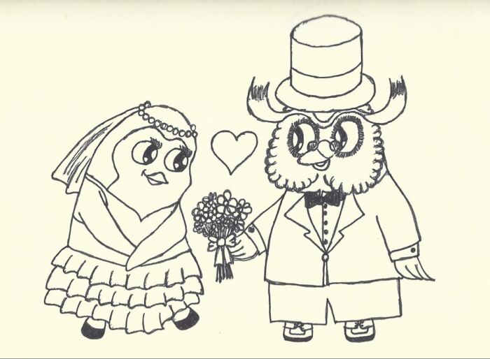 Drawing I Did For My Wedding Invitation